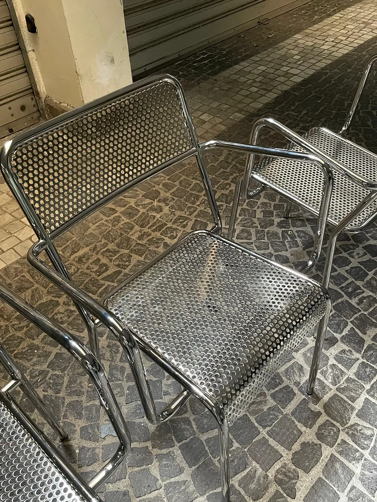 4 steel chairs, 90s 7