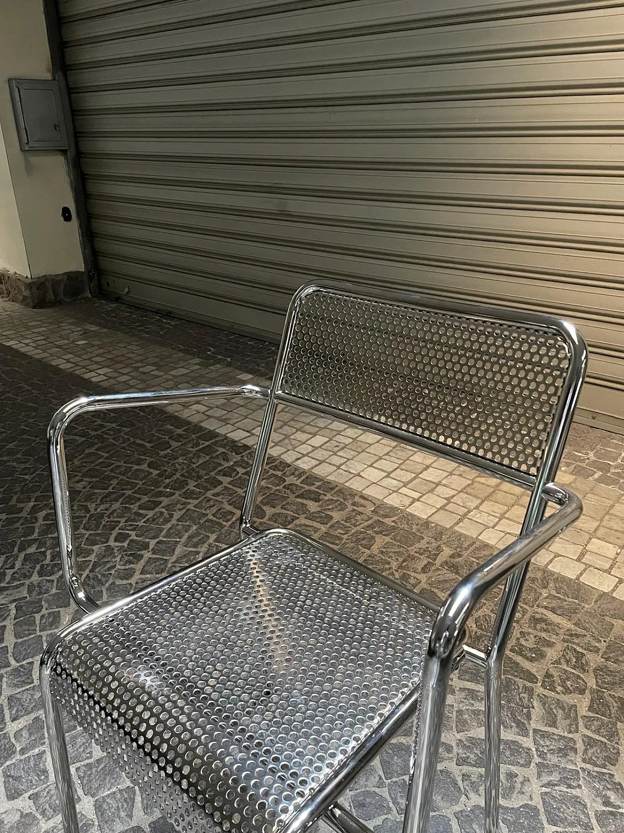 4 steel chairs, 90s 12