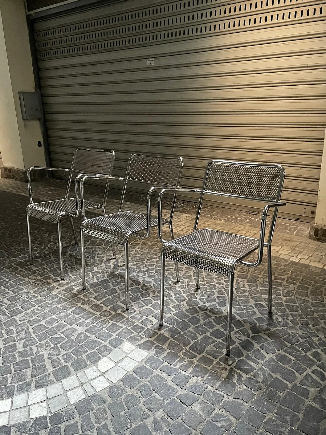 4 steel chairs, 90s 13