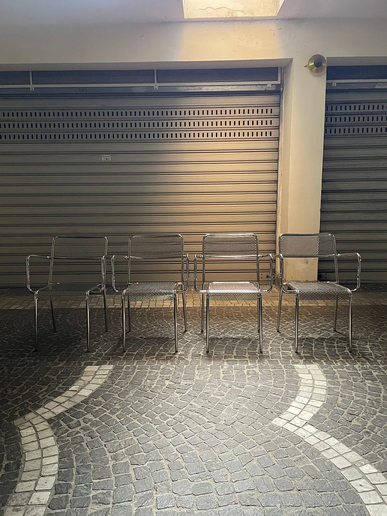 4 steel chairs, 90s 15