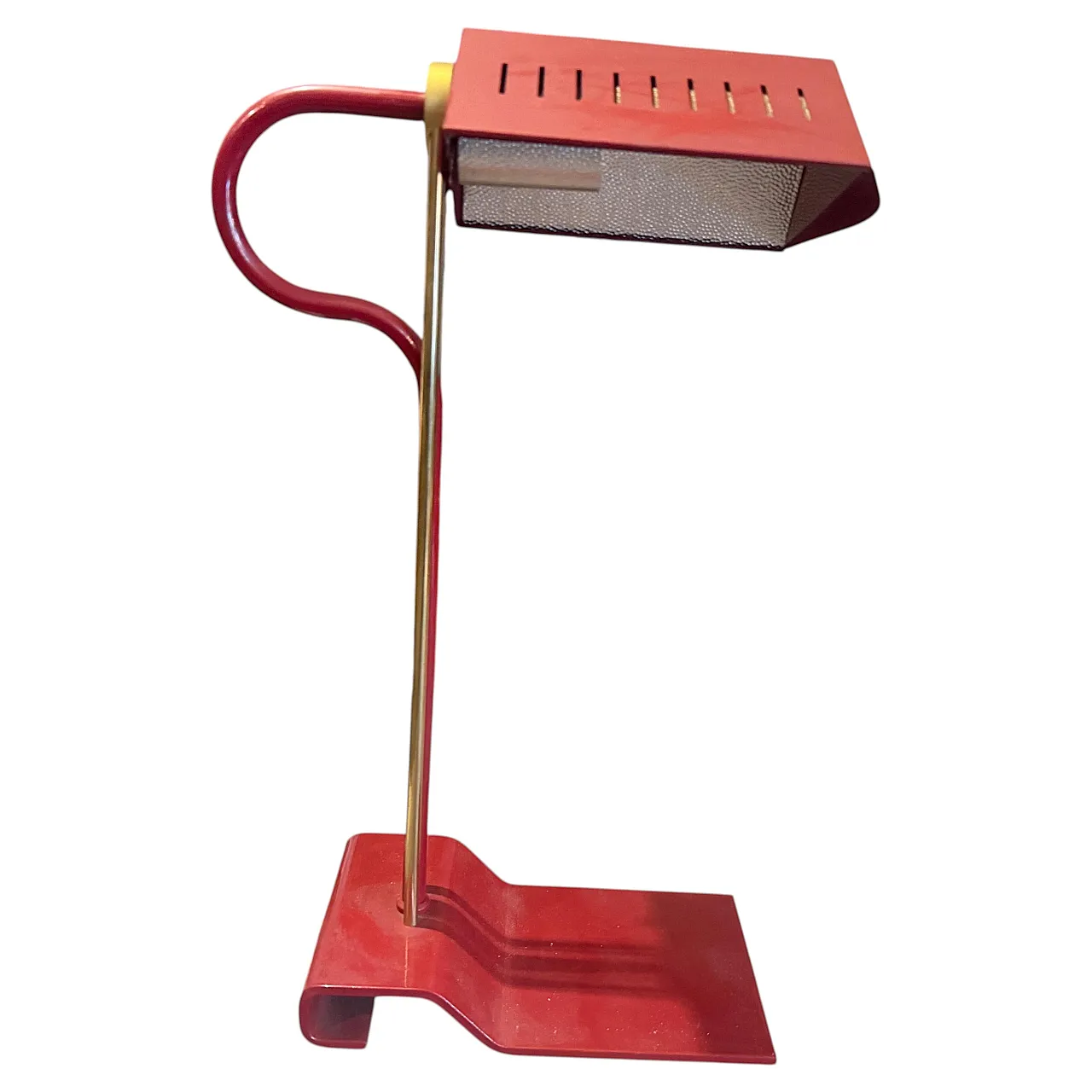 Brass and metal desk lamp by Goffredo Reggiani, 1980s 1