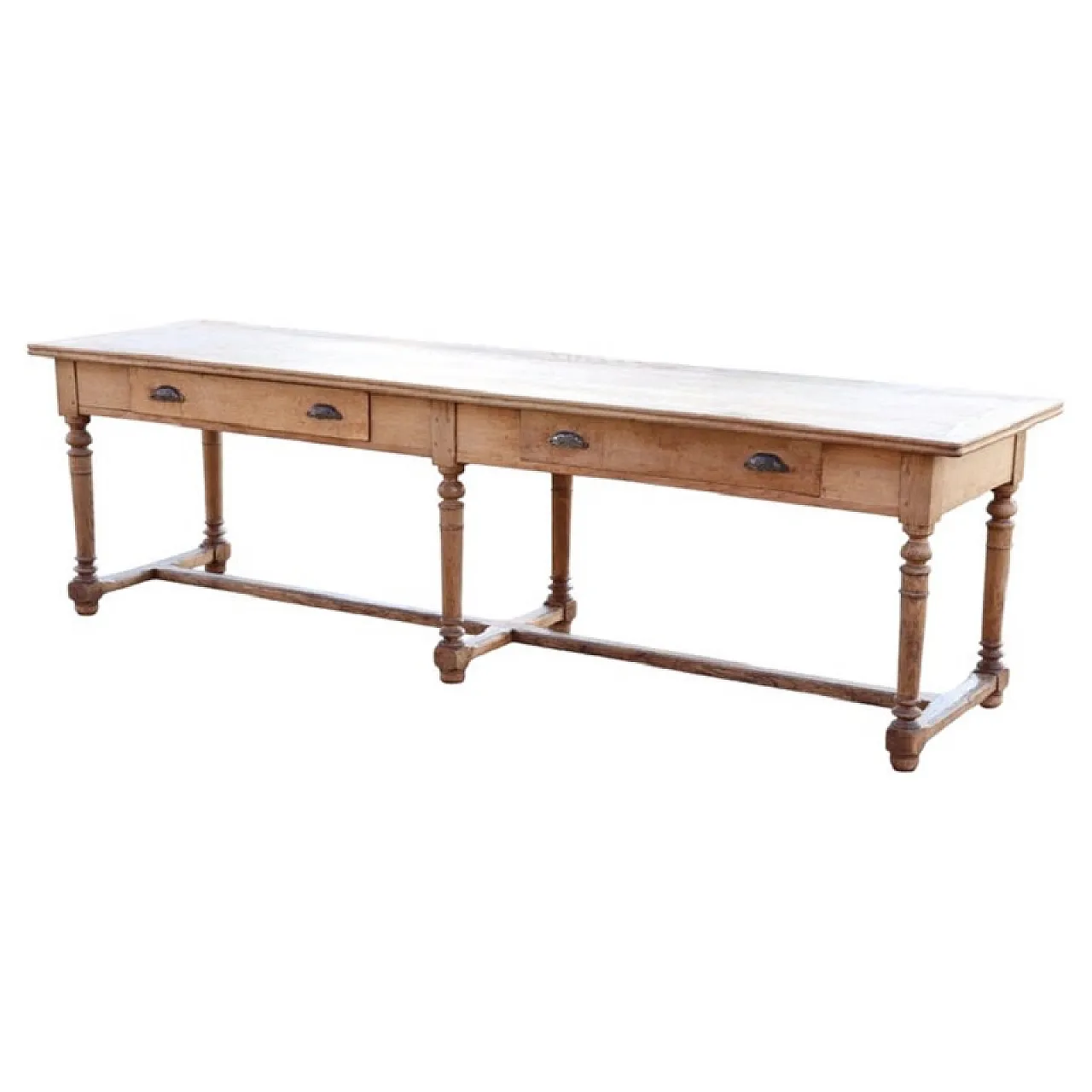 Large rustic oak table, early 1900s 1