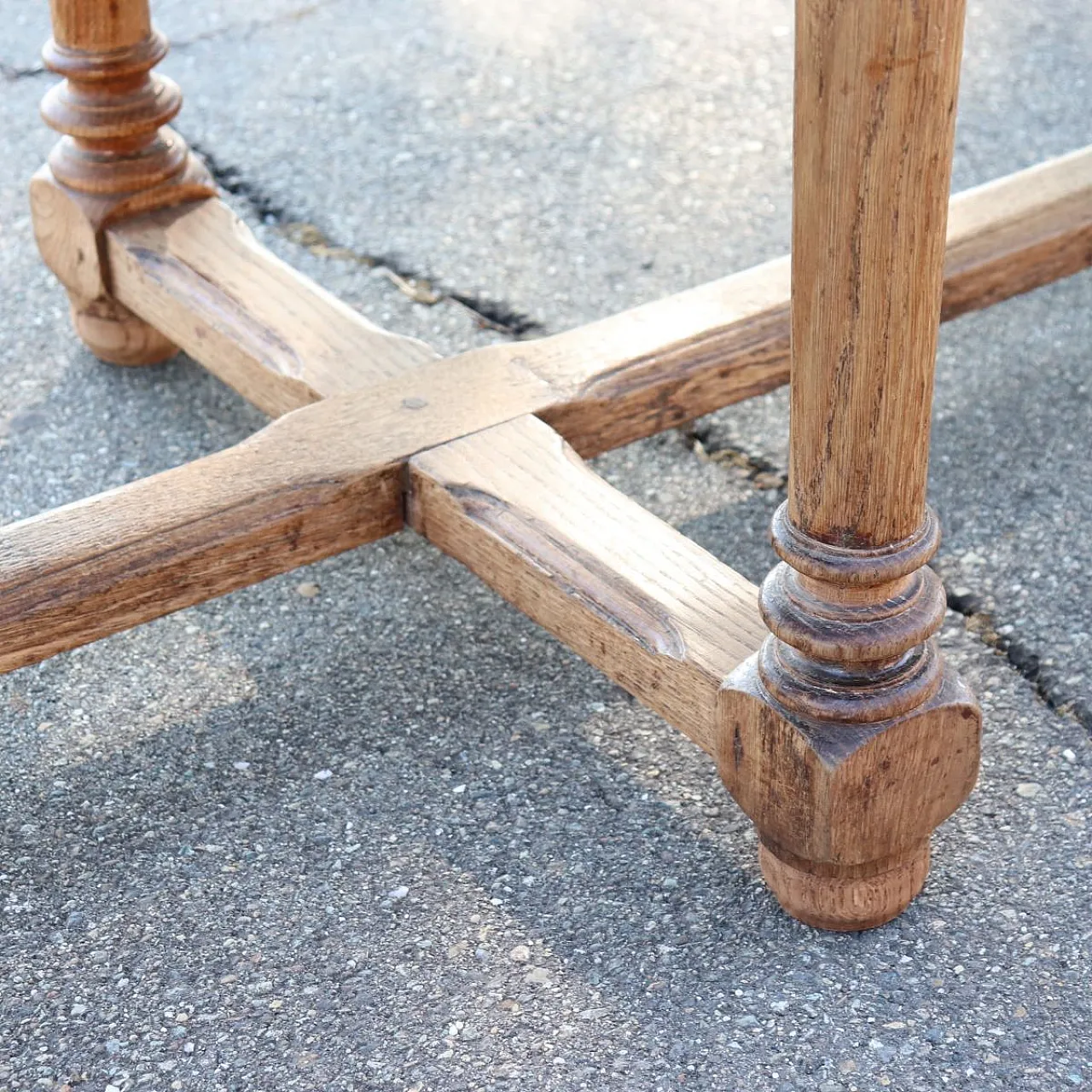 Large rustic oak table, early 1900s 10