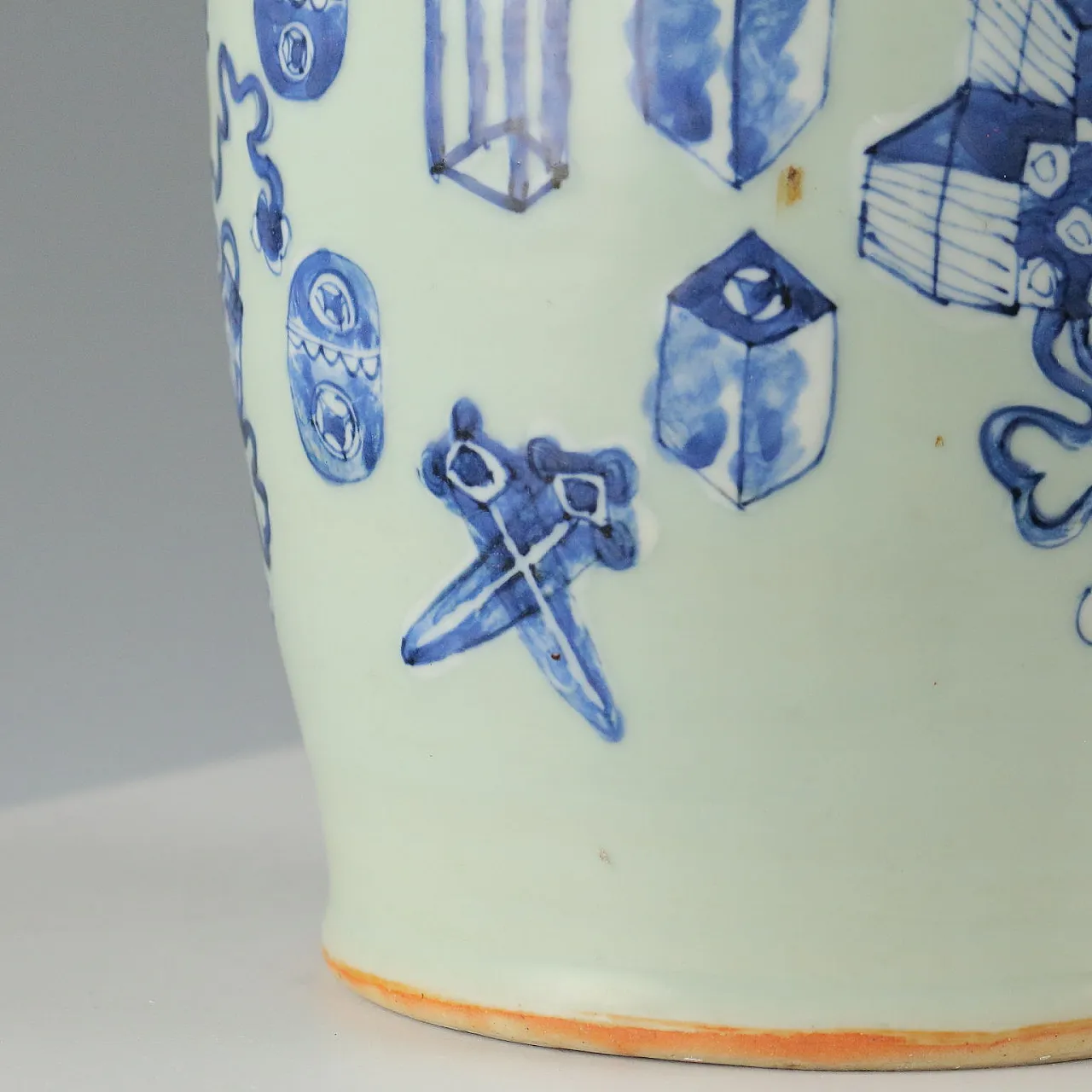 Celadon porcelain vase, 20th century 6