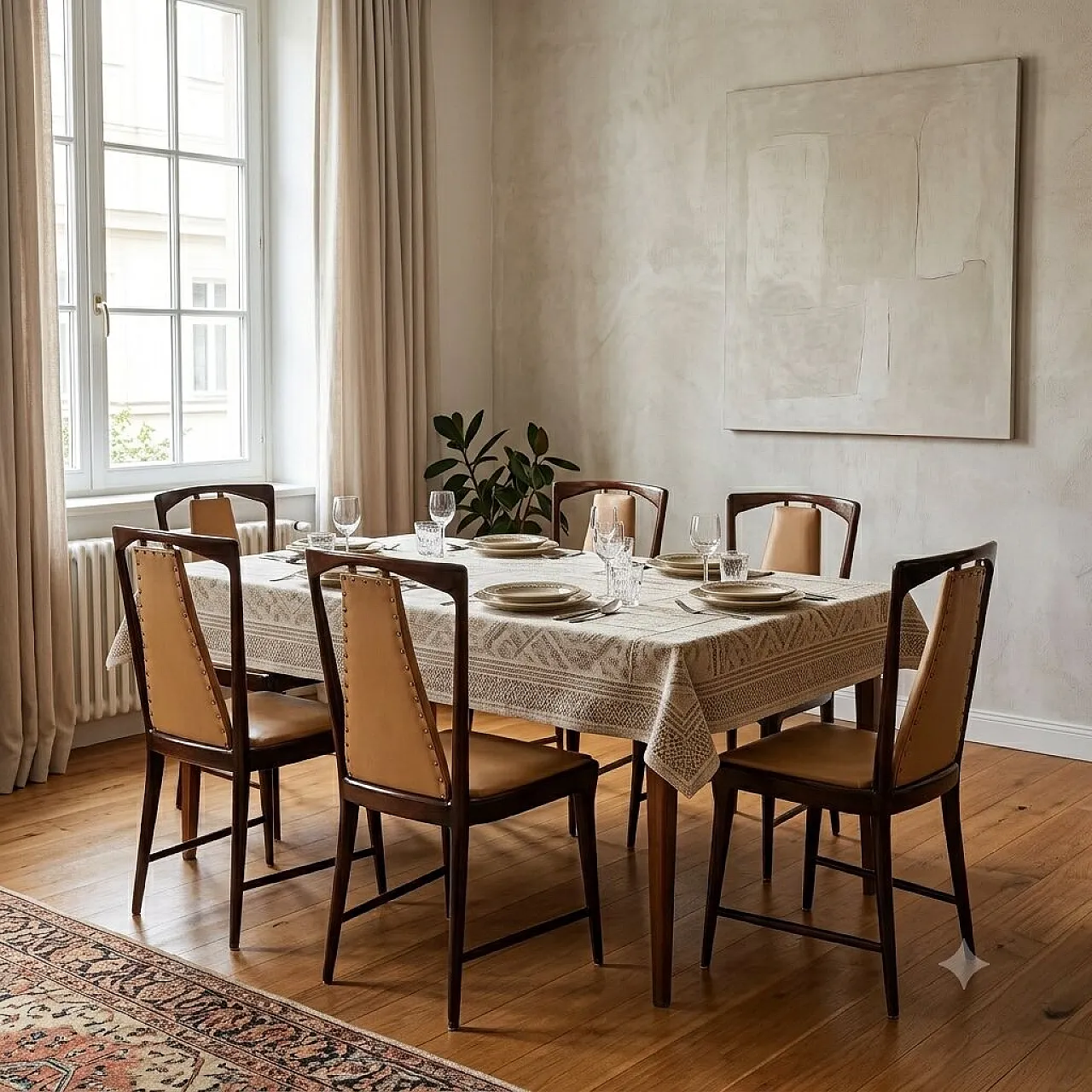 6 Chairs by Osvaldo Borsani, 1950s 2