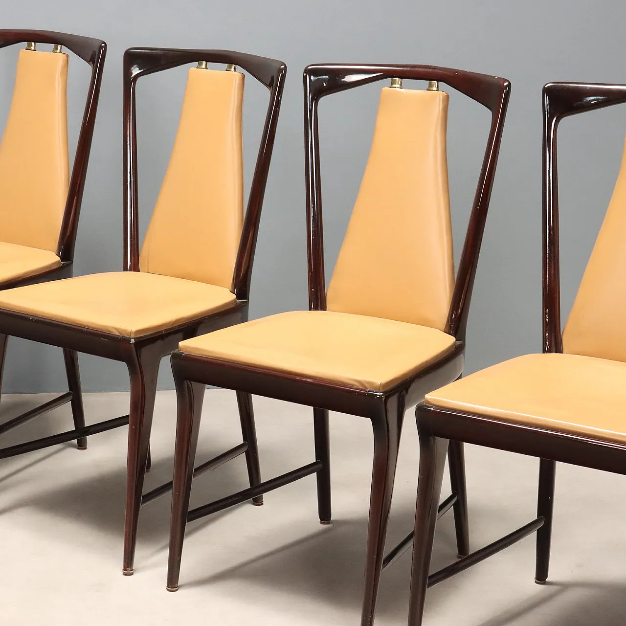 6 Chairs by Osvaldo Borsani, 1950s 4