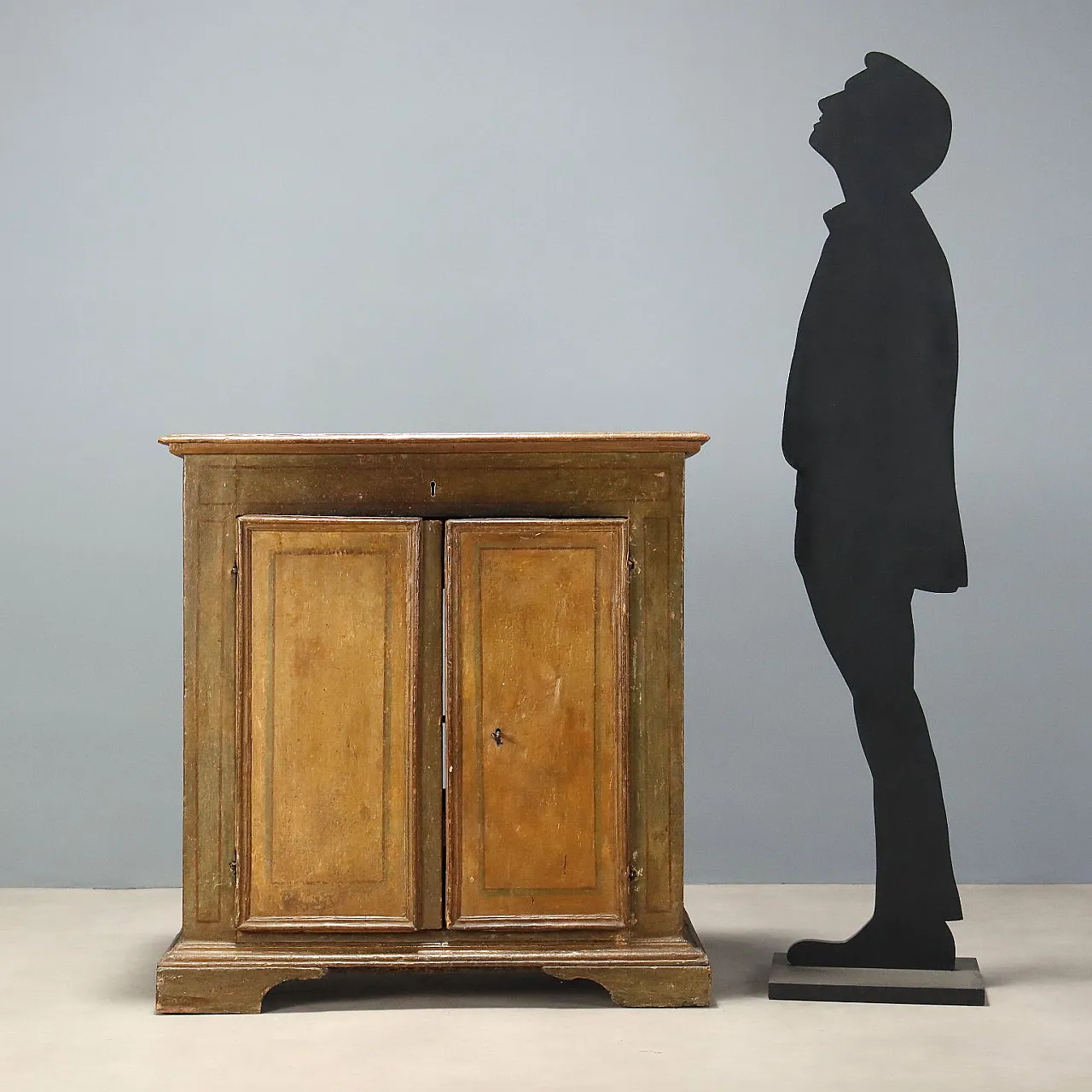 Baroque sideboard in lacquered poplar, 18th century 3
