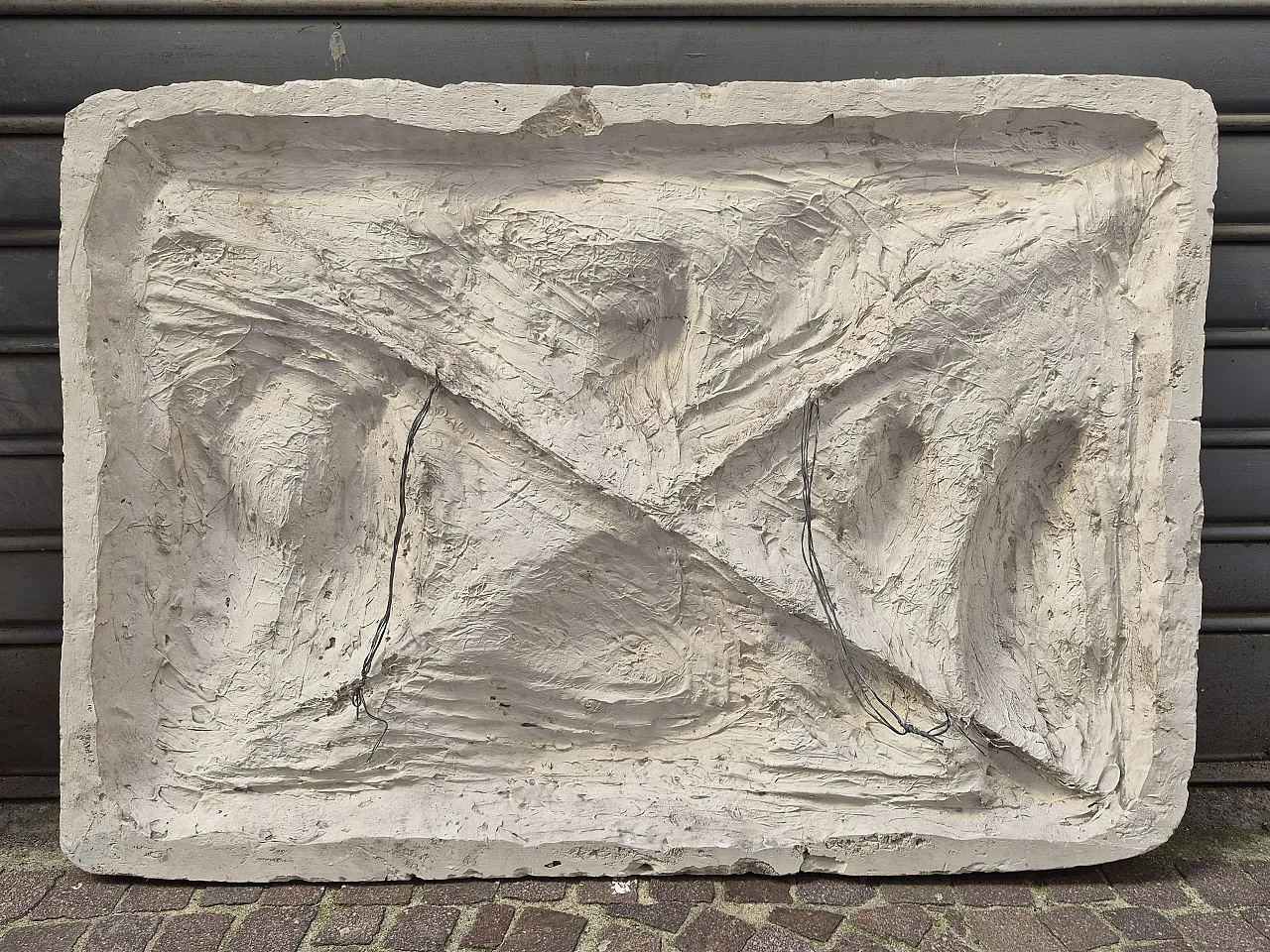 Adoration of the shepherds and the Magi reinforced plaster relief 6
