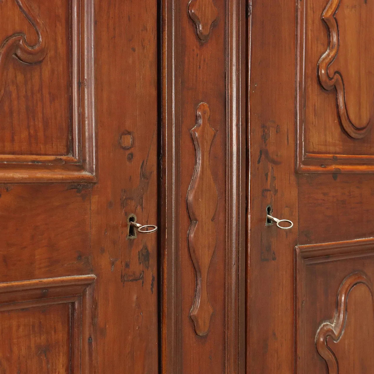 Baroque cherry wardrobe, 18th century 8