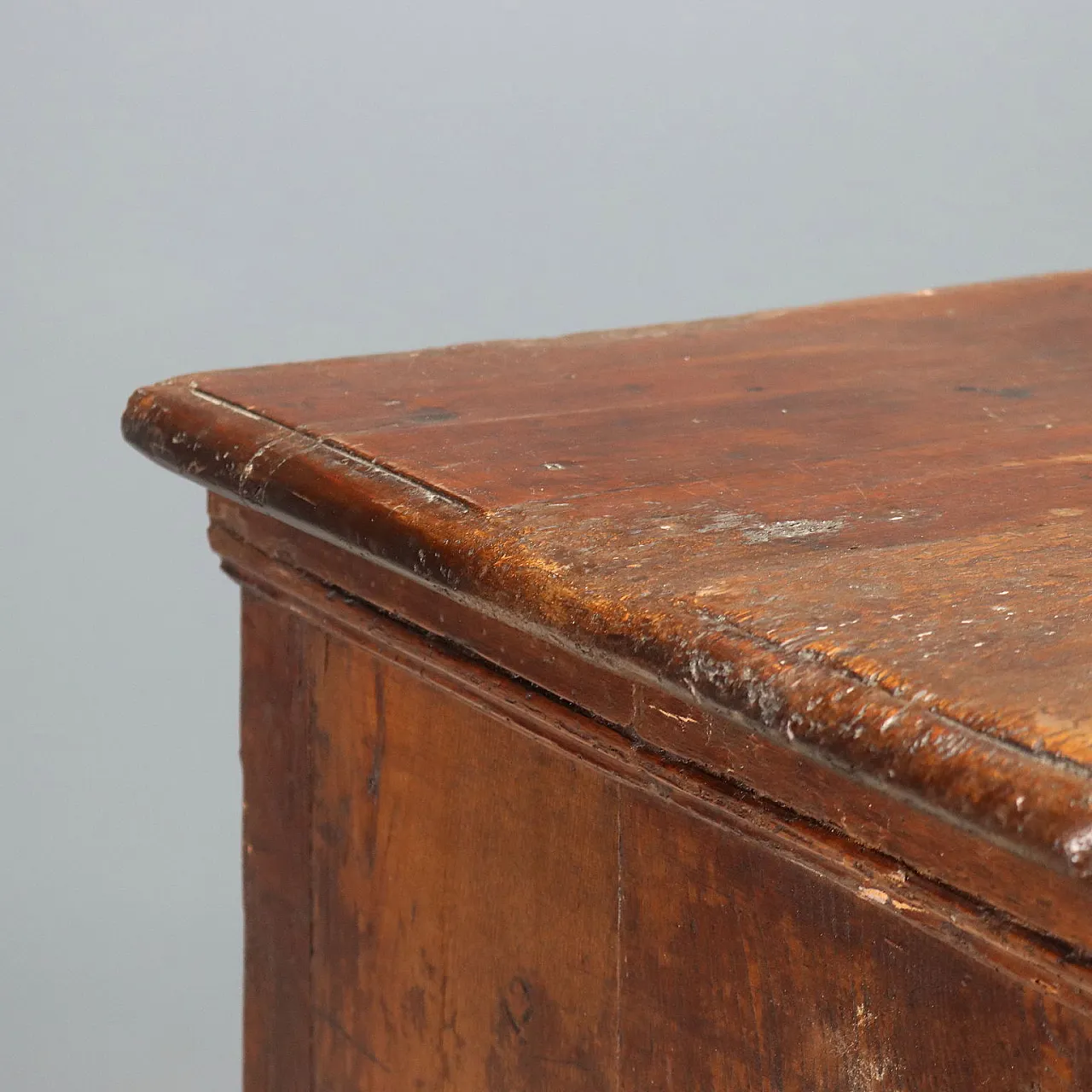 Chestnut sideboard with bipartite paneled doors, 18th century 4