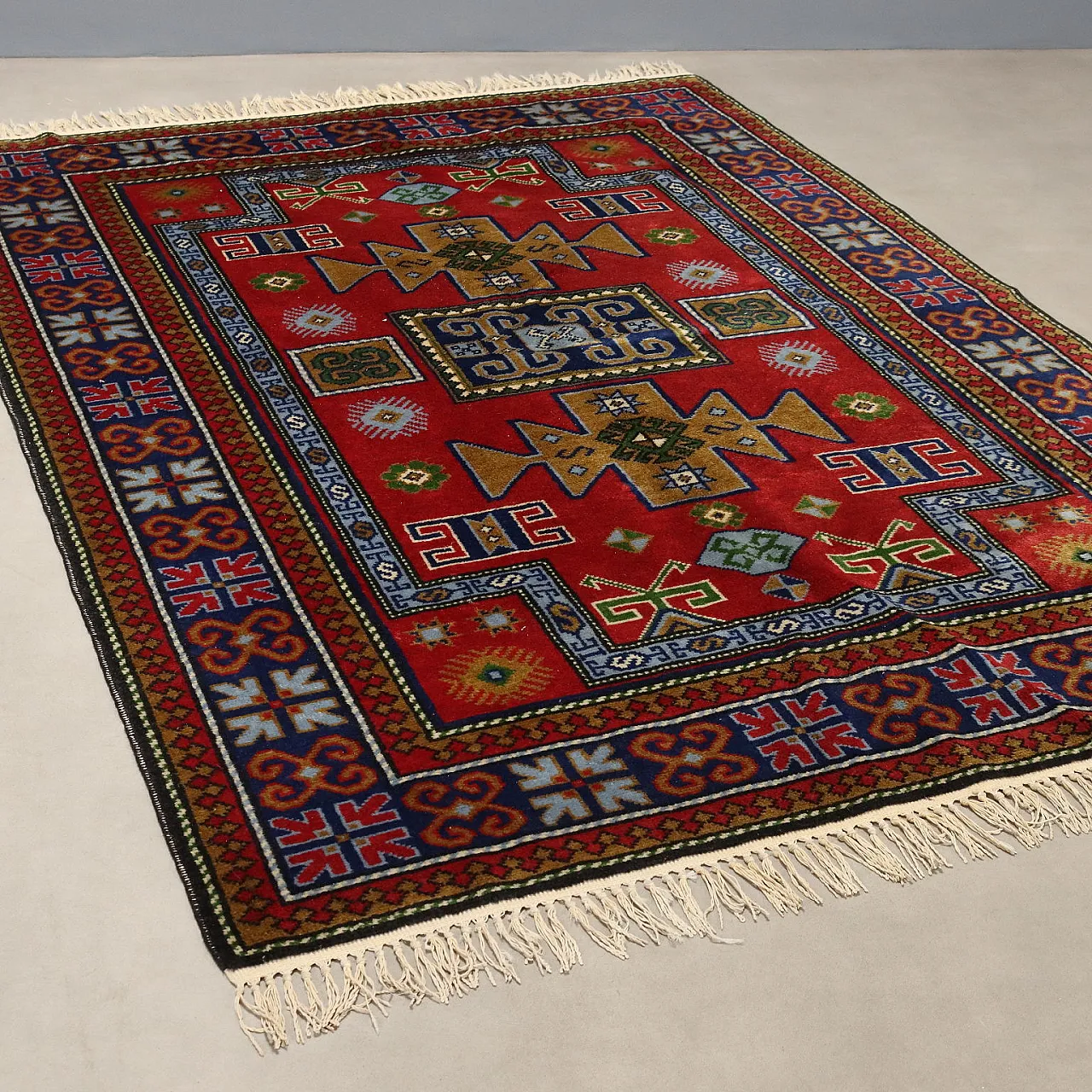 Shirwan rug in cotton and wool, 20th century 1