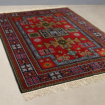 Shirwan rug in cotton and wool, 20th century