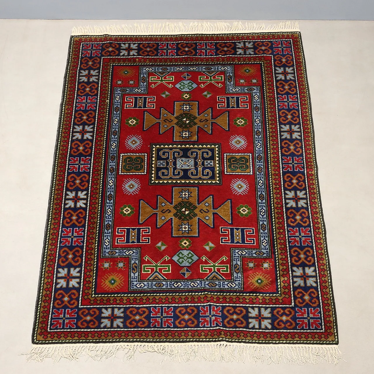 Shirwan rug in cotton and wool, 20th century 4