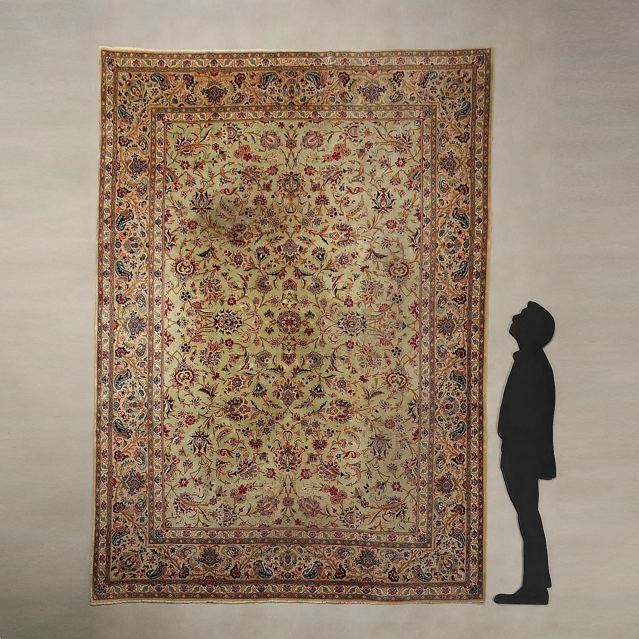 Keshan carpet in cotton and wool, 20th century 2