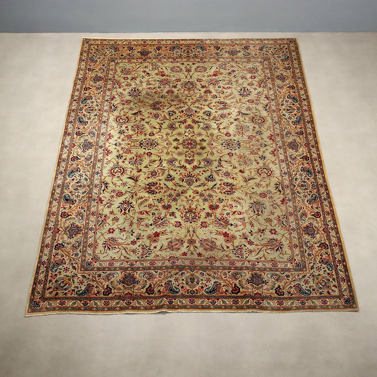 Keshan carpet in cotton and wool, 20th century 3