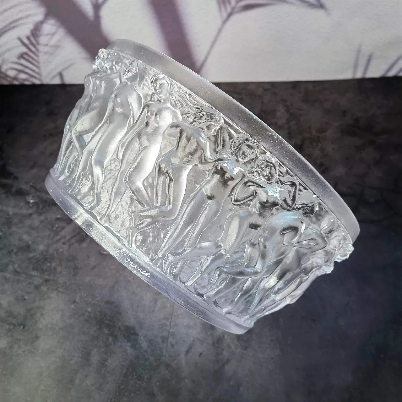 Lalique Bacchantes bowl Clear crystal 3