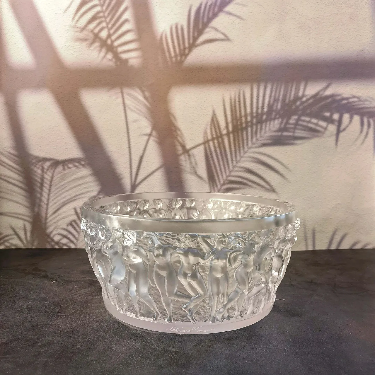 Lalique Bacchantes bowl Clear crystal 4