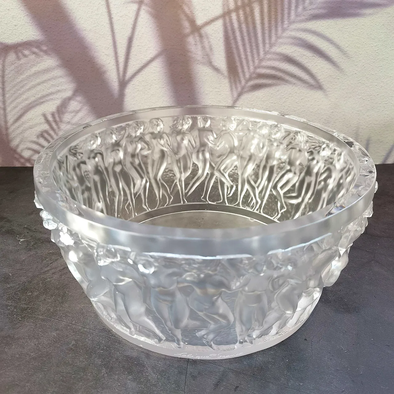 Lalique Bacchantes bowl Clear crystal 5