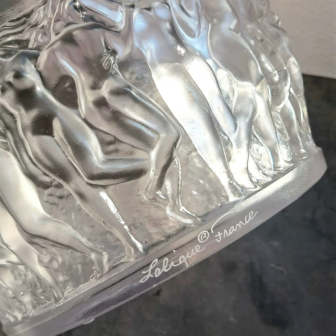 Lalique Bacchantes bowl Clear crystal 7