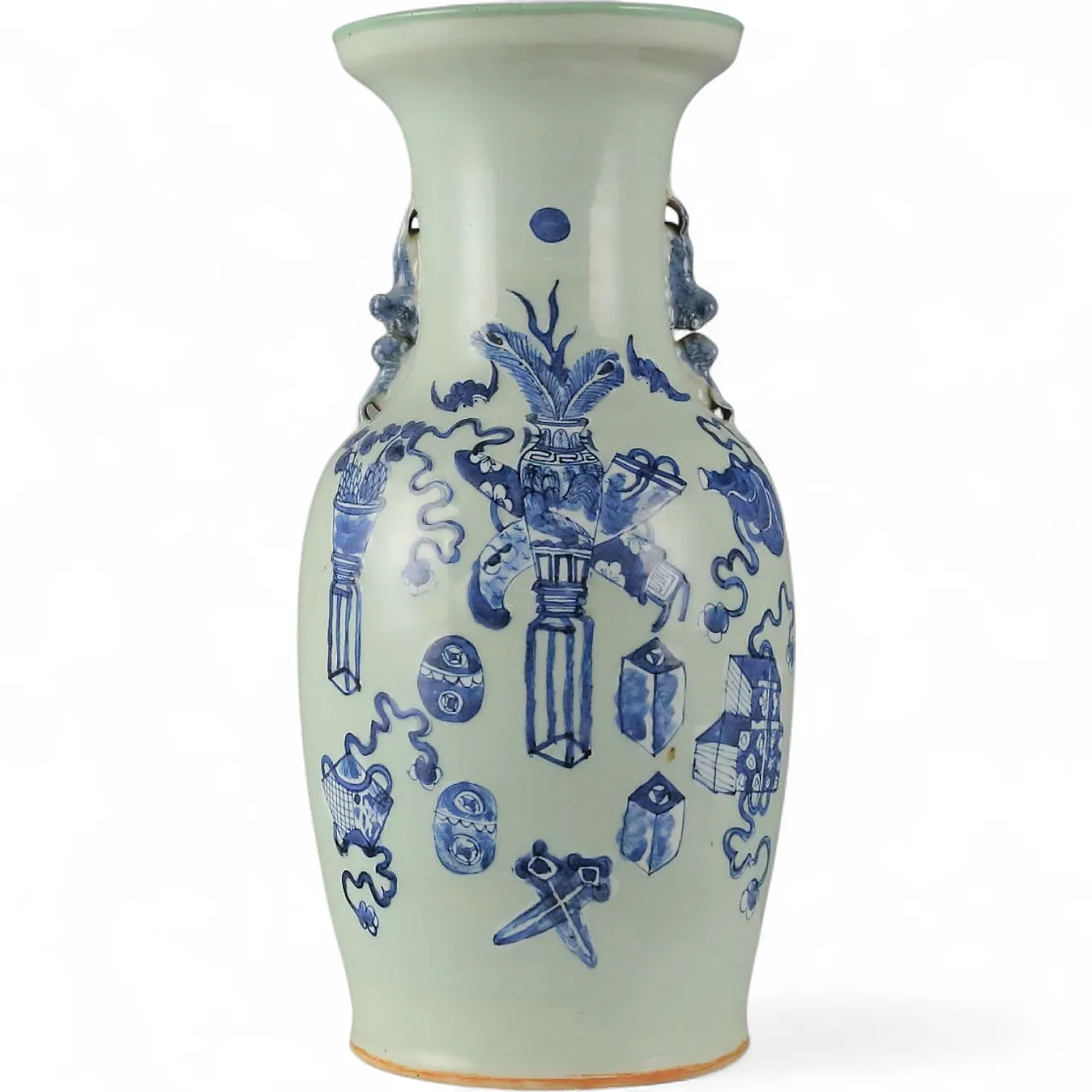 Celadon porcelain vase, 20th century 9