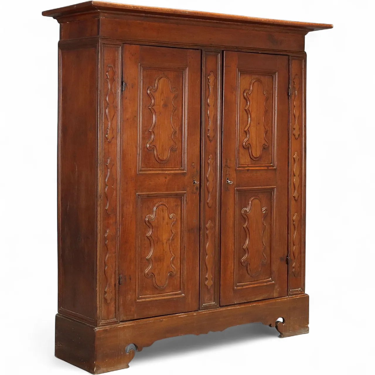 Baroque cherry wardrobe, 18th century 11