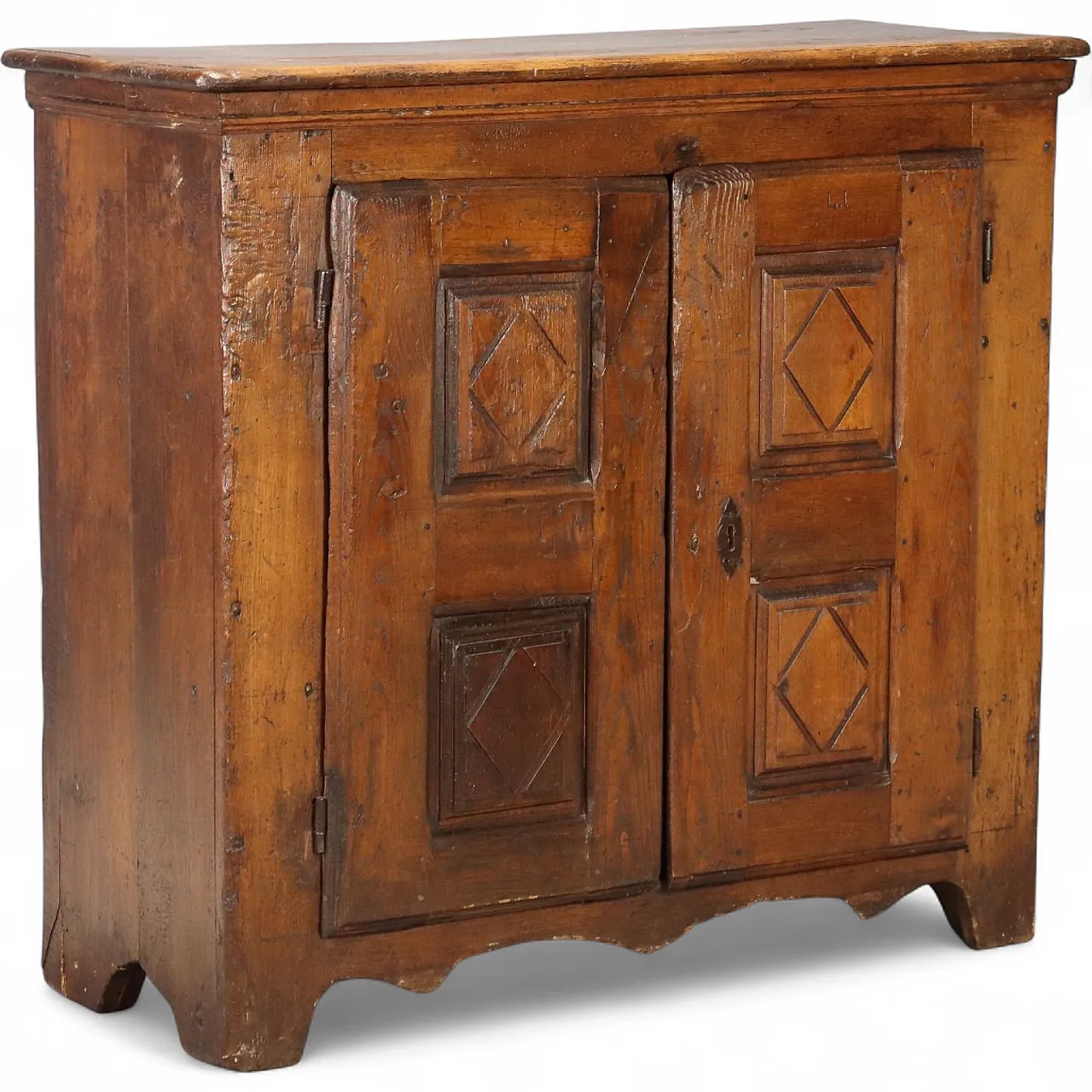 Chestnut sideboard with bipartite paneled doors, 18th century 11