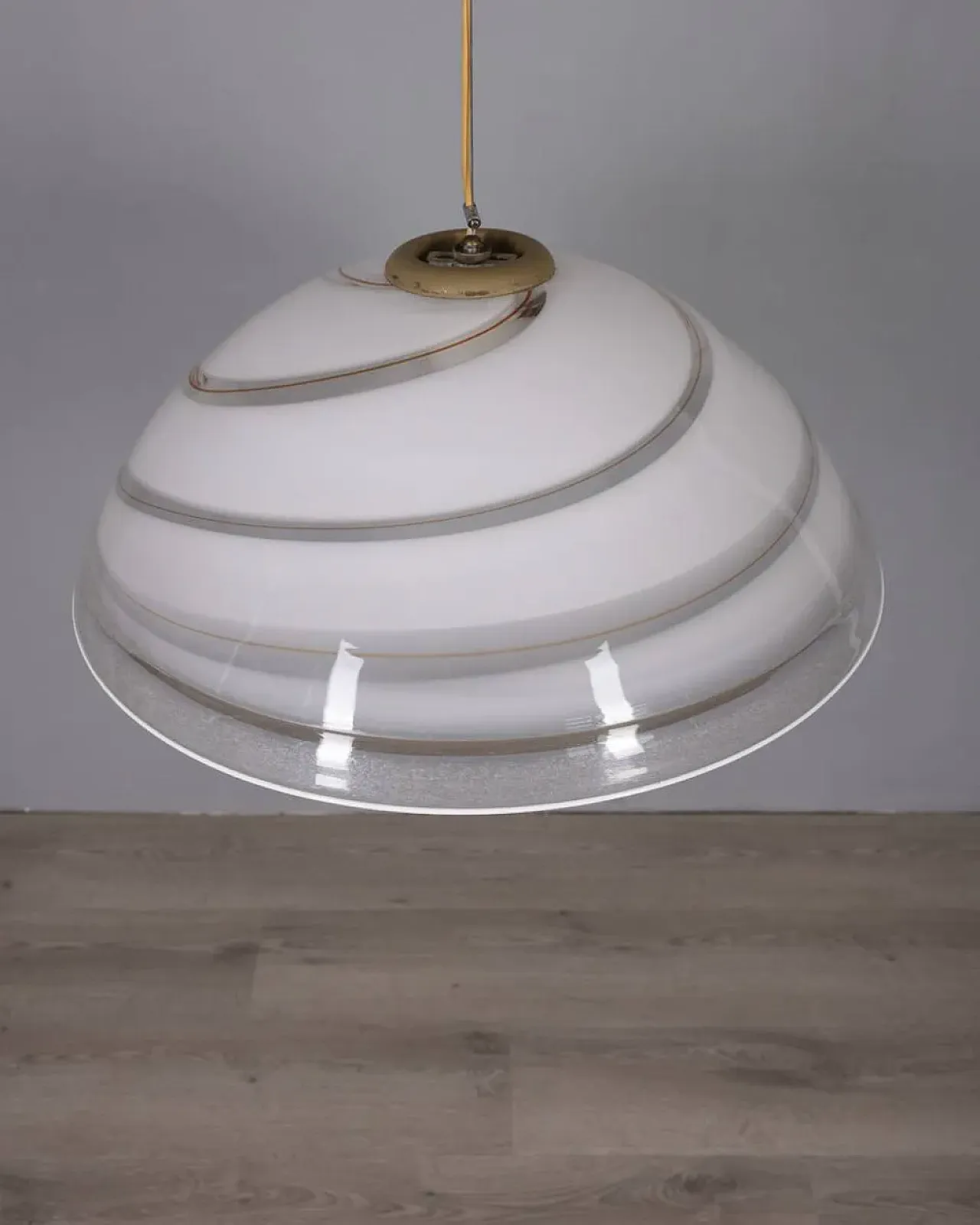 Lampadario in vetro di Murano, anni '70 6