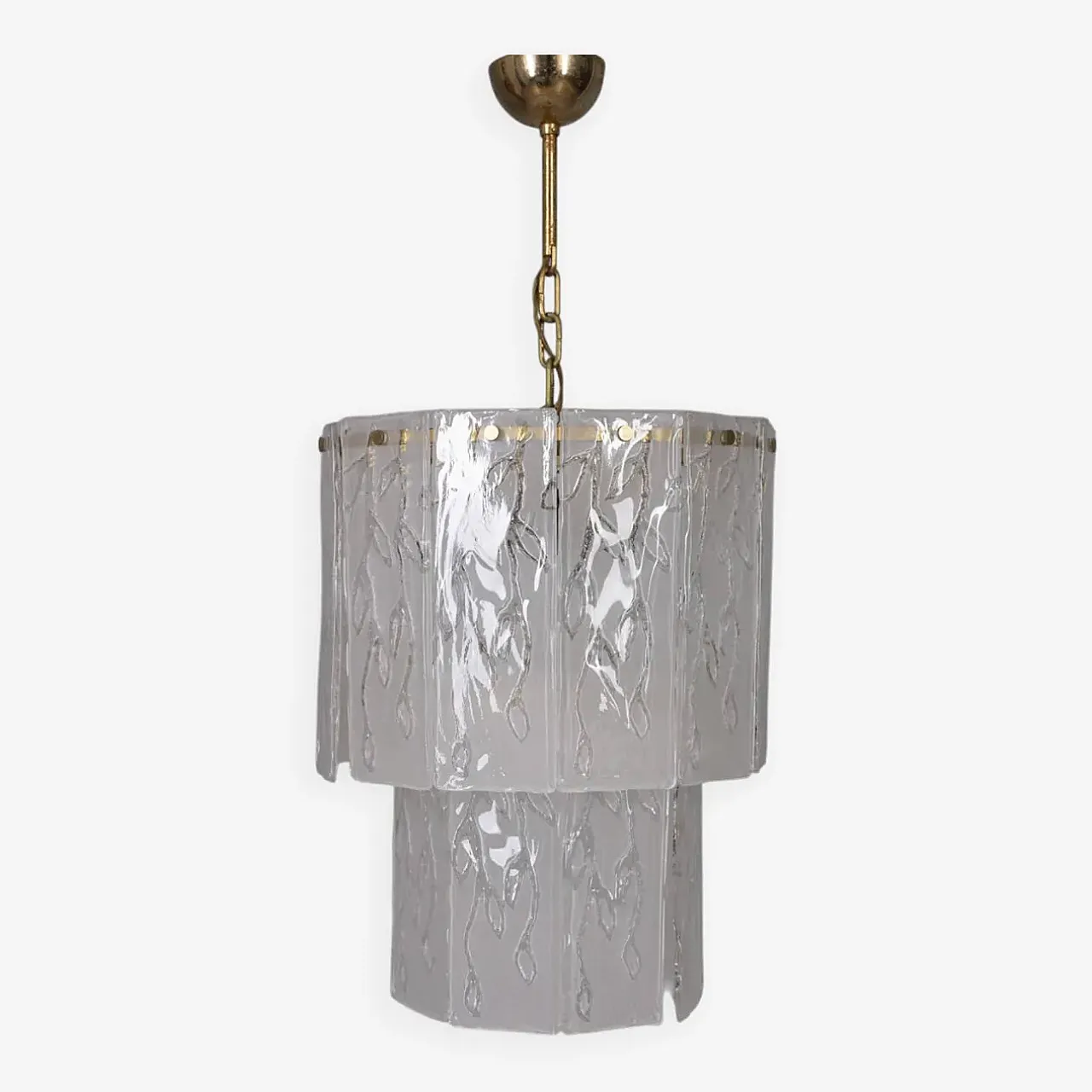 Lampadario in vetro di Murano, anni '60 1