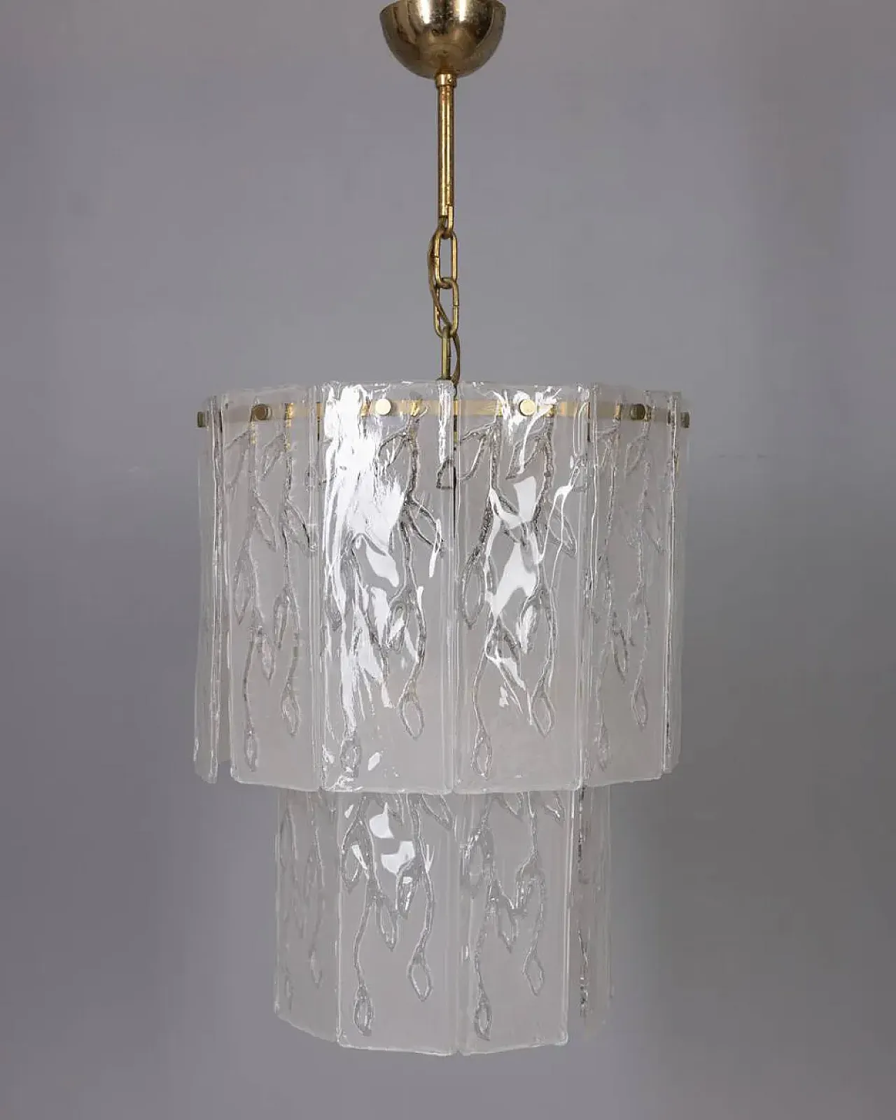 Lampadario in vetro di Murano, anni '60 2