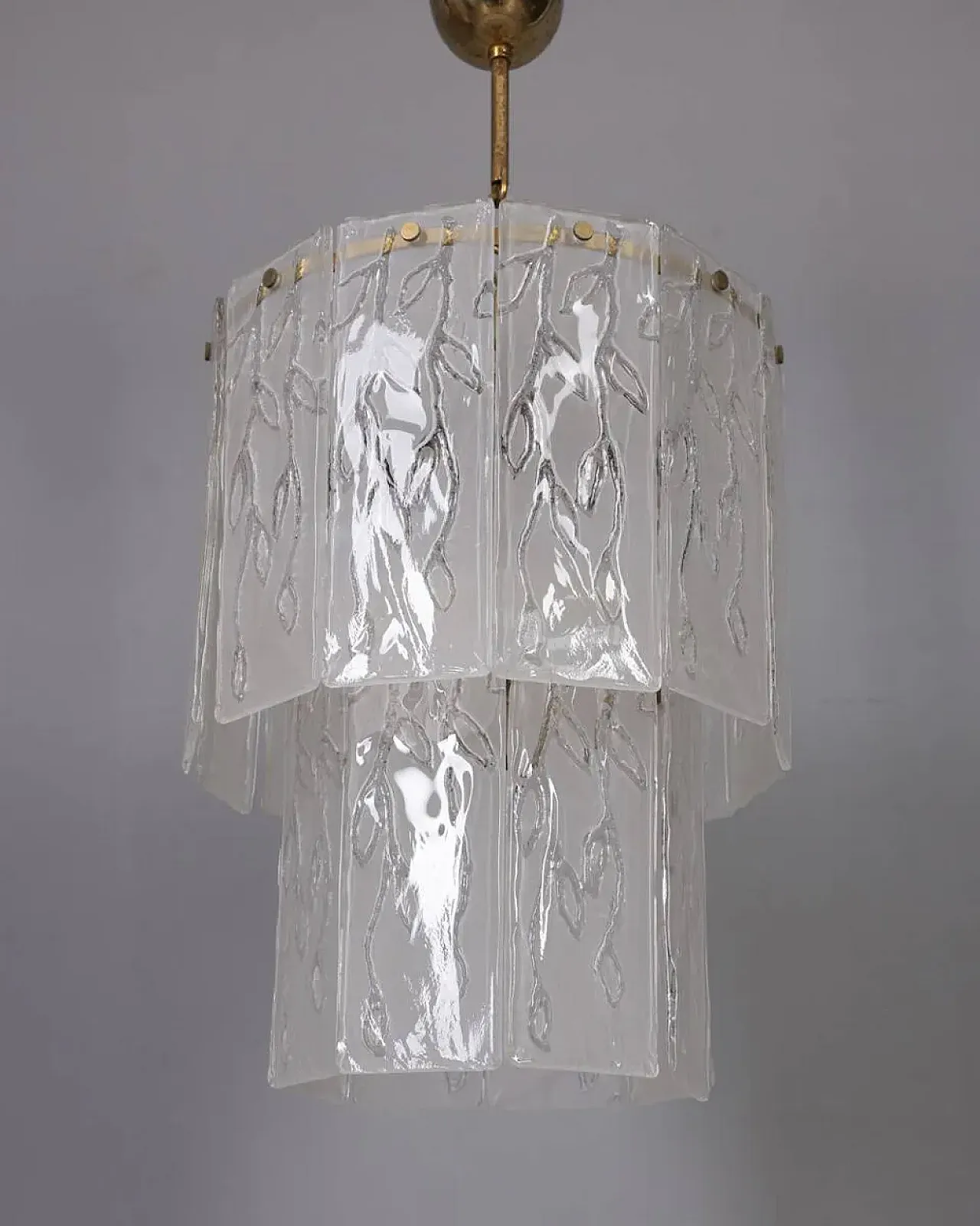 Lampadario in vetro di Murano, anni '60 3