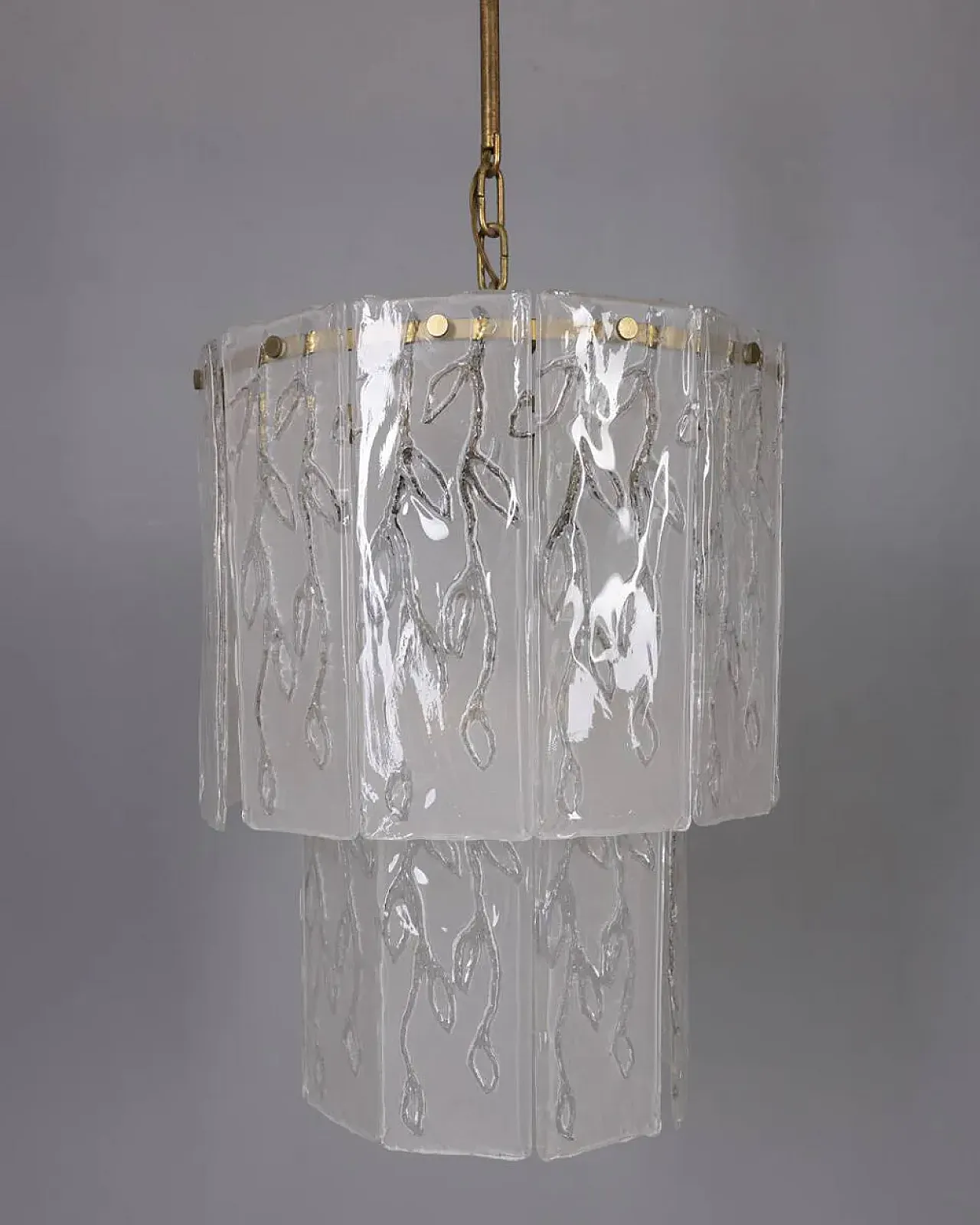Lampadario in vetro di Murano, anni '60 4