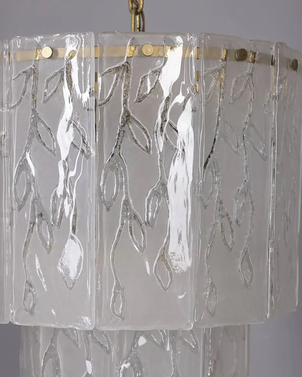 Lampadario in vetro di Murano, anni '60 5