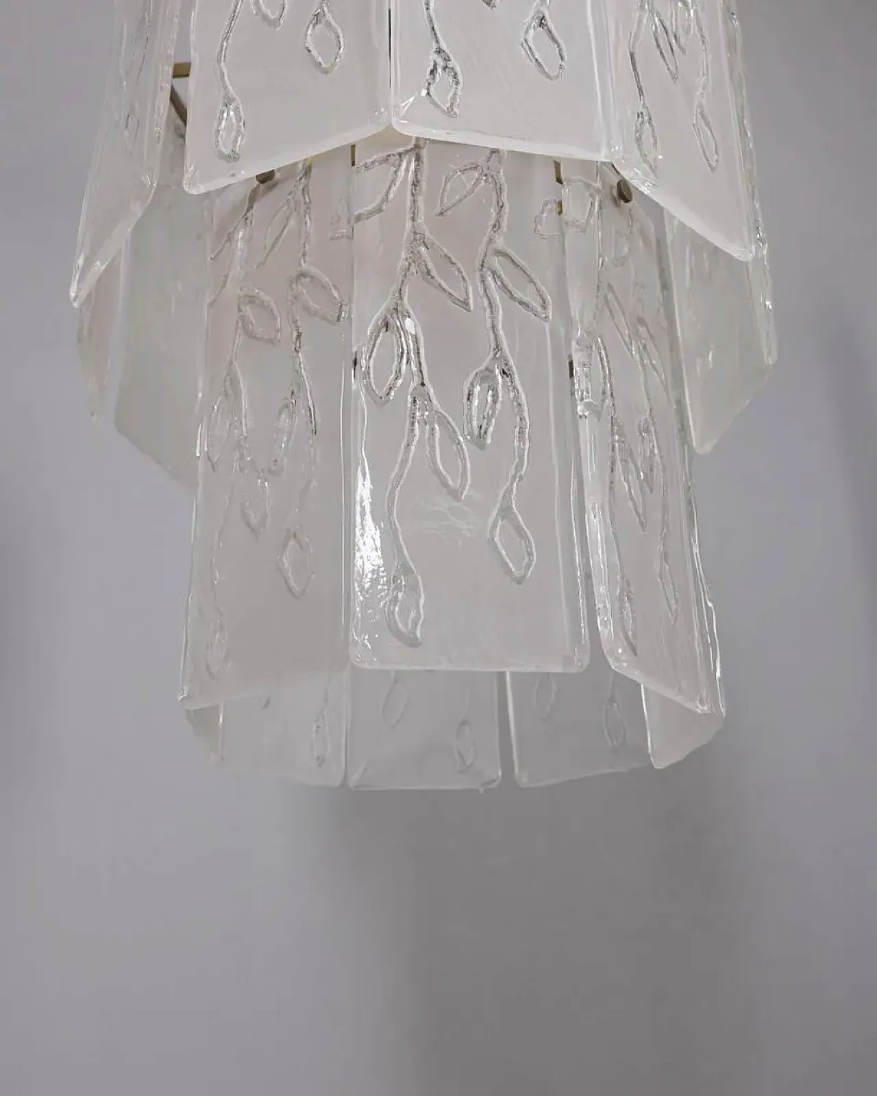 Lampadario in vetro di Murano, anni '60 10