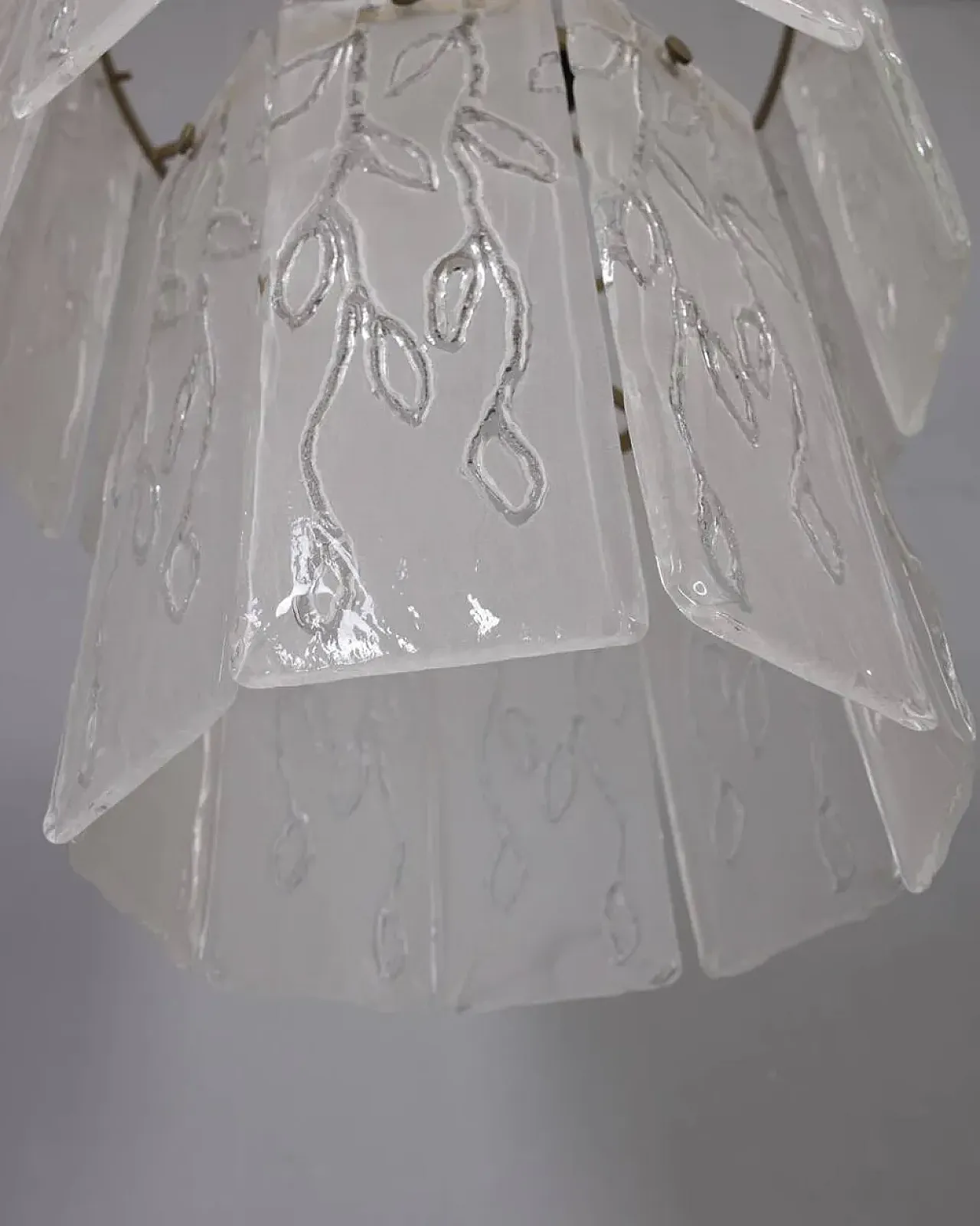 Lampadario in vetro di Murano, anni '60 11