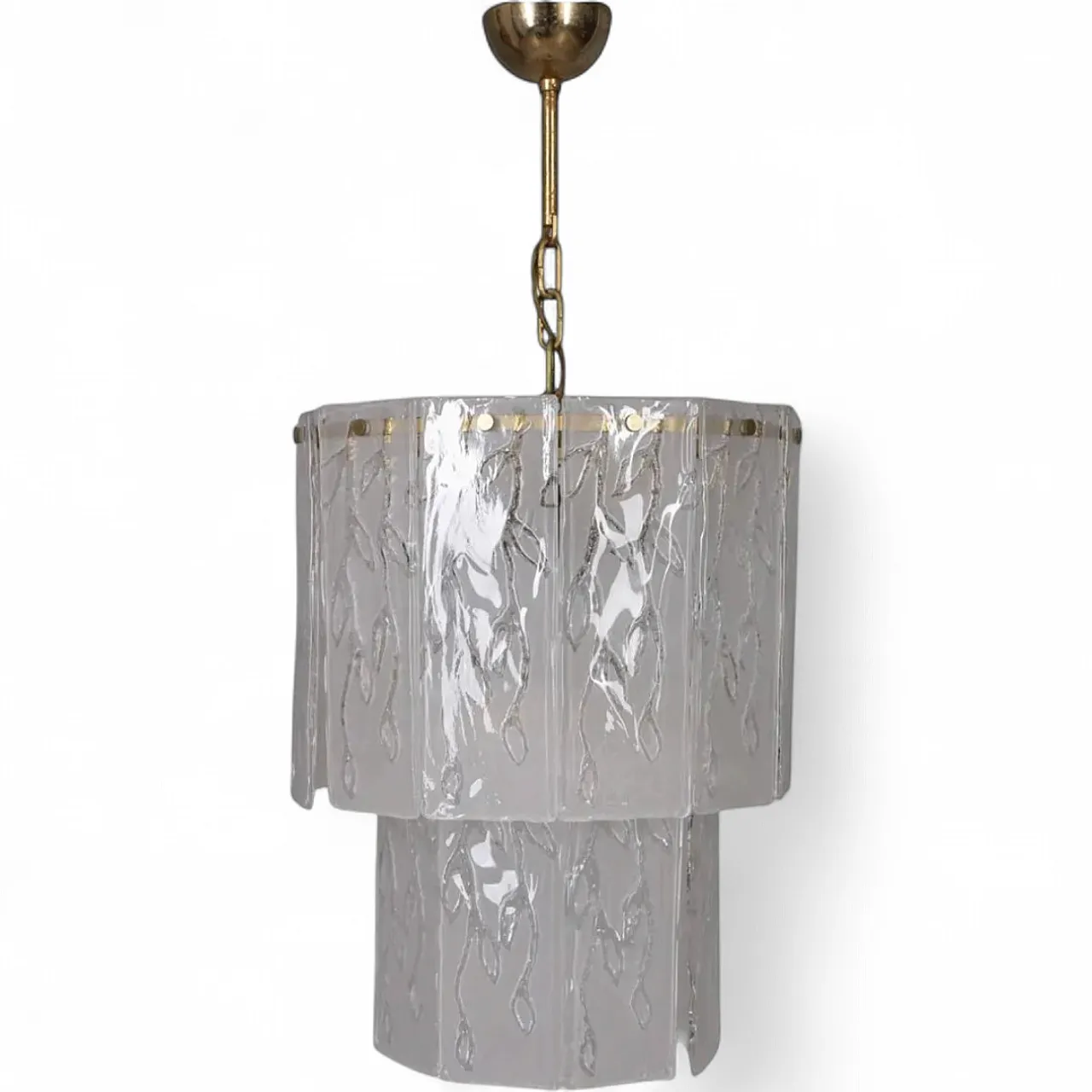 Lampadario in vetro di Murano, anni '60 12