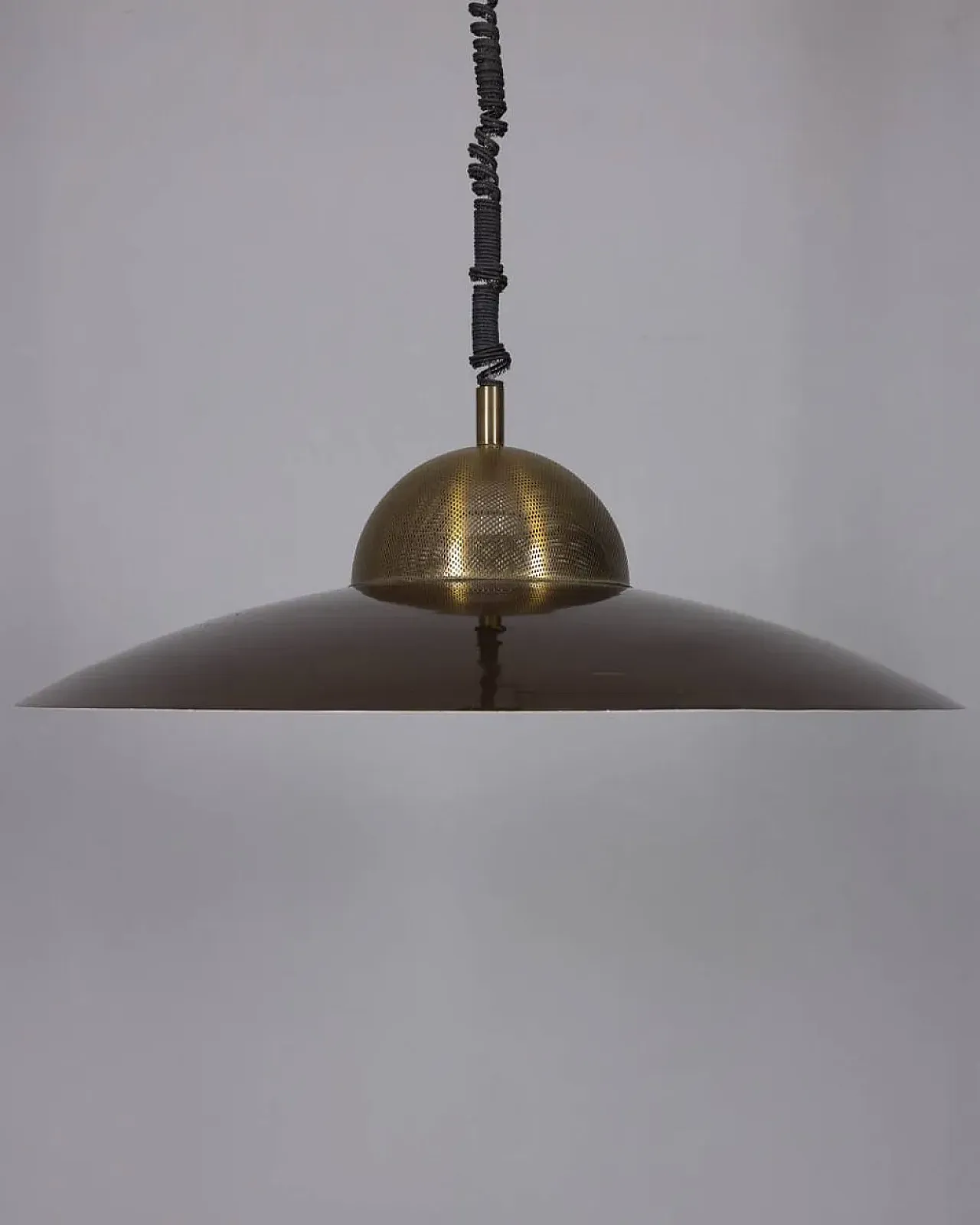 Metal rolling chandelier, 1970s 2