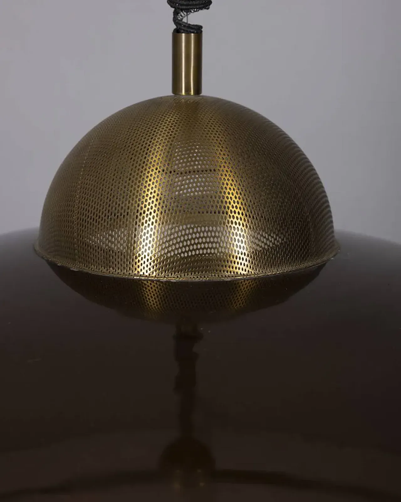 Metal rolling chandelier, 1970s 5