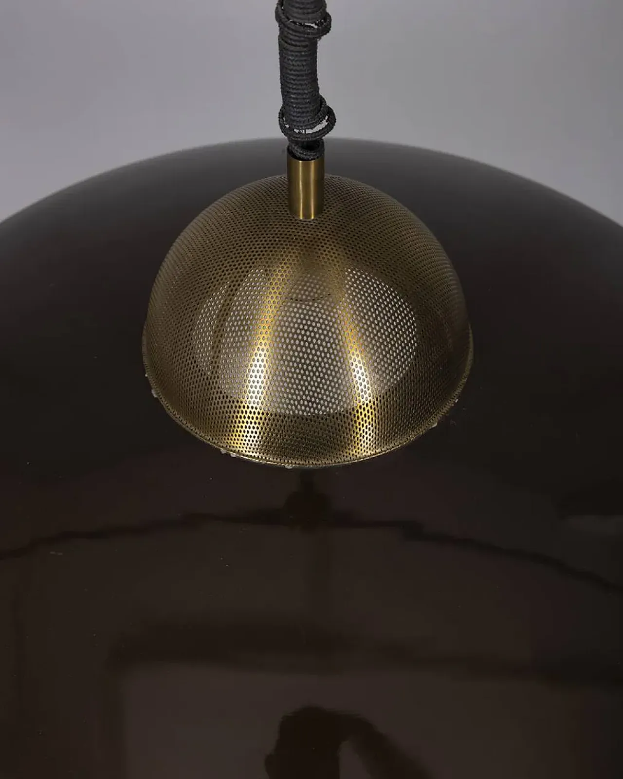 Metal rolling chandelier, 1970s 9