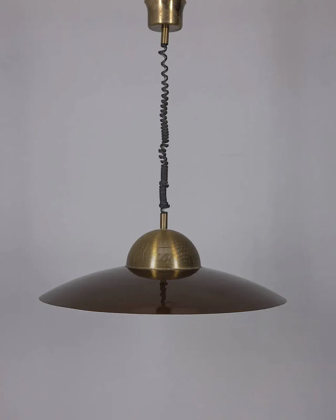Metal rolling chandelier, 1970s 10