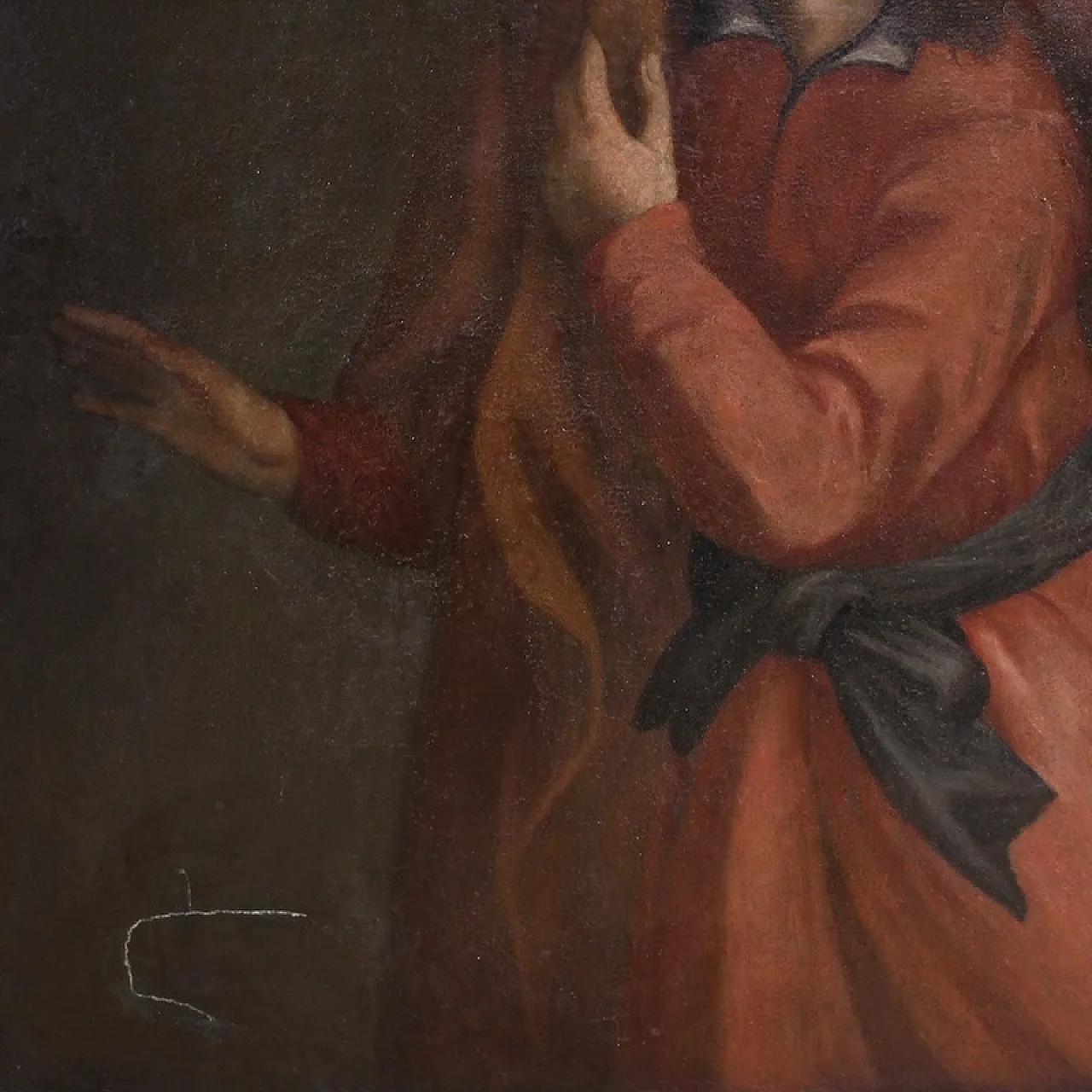 Dipinto italiano Giuseppe e la moglie di Putifarre, '600 12