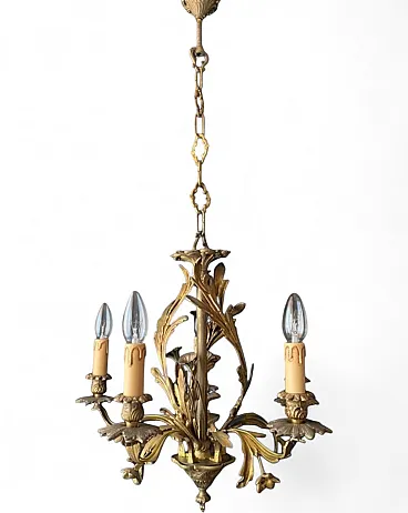 Chandelier in bronze, 1960s
