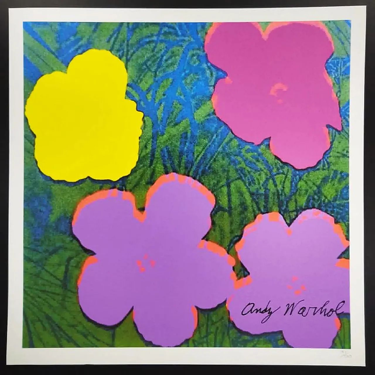 Andy Warhol, Flowers, limited edition lithograph by CMOA, 1980s 1