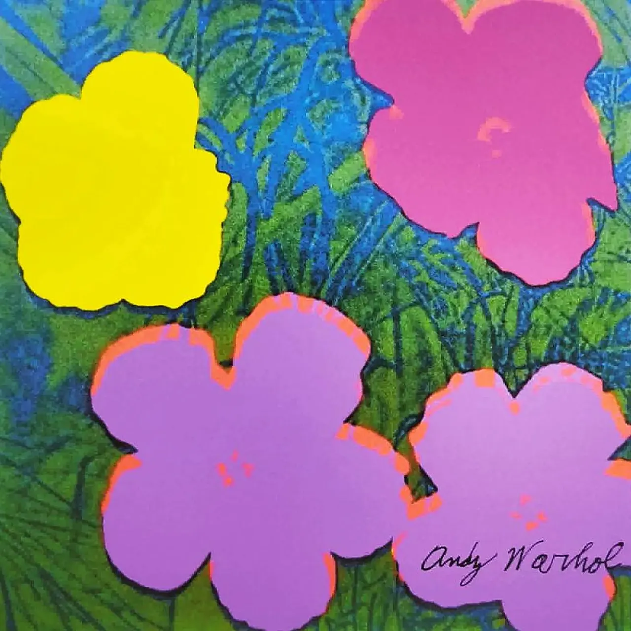 Andy Warhol, Flowers, limited edition lithograph by CMOA, 1980s 2