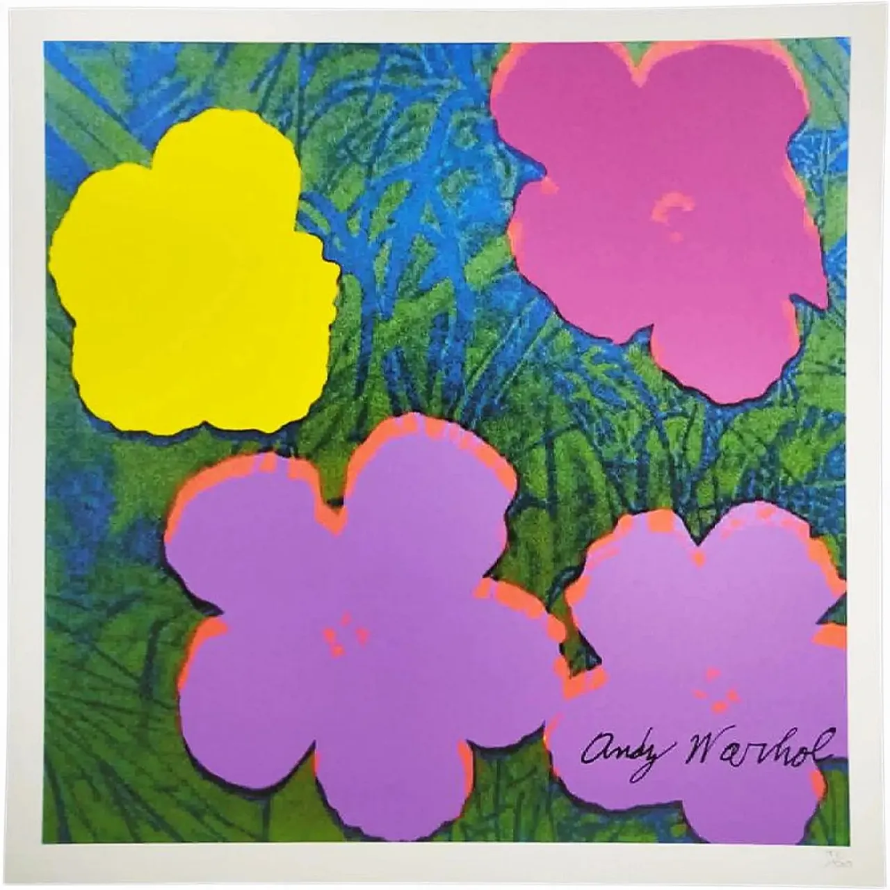 Andy Warhol, Flowers, limited edition lithograph by CMOA, 1980s 8