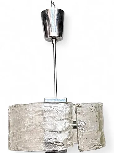 Mazzega 4-light Murano glass chandelier, 1970s