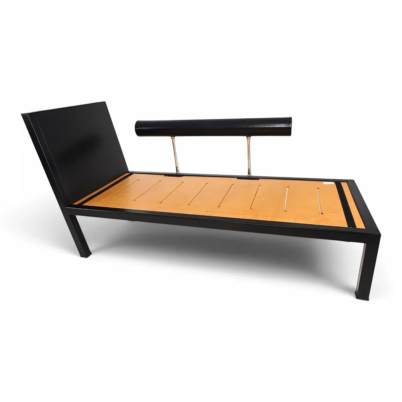 Leather chaise lounge by Antonio Citterio for B&B Italia Baisity, 1980 9