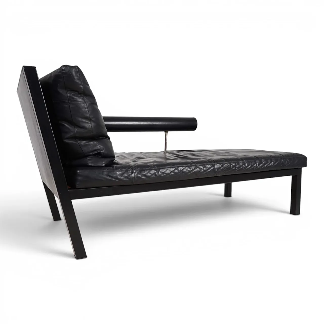 Leather chaise lounge by Antonio Citterio for B&B Italia Baisity, 1980 14