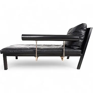 Leather chaise lounge by Antonio Citterio for B&B Italia Baisity, 1980