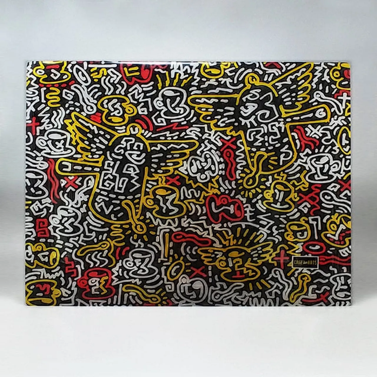Pop Art Keith Haring serving tray by Café des Arts, 1990s 5