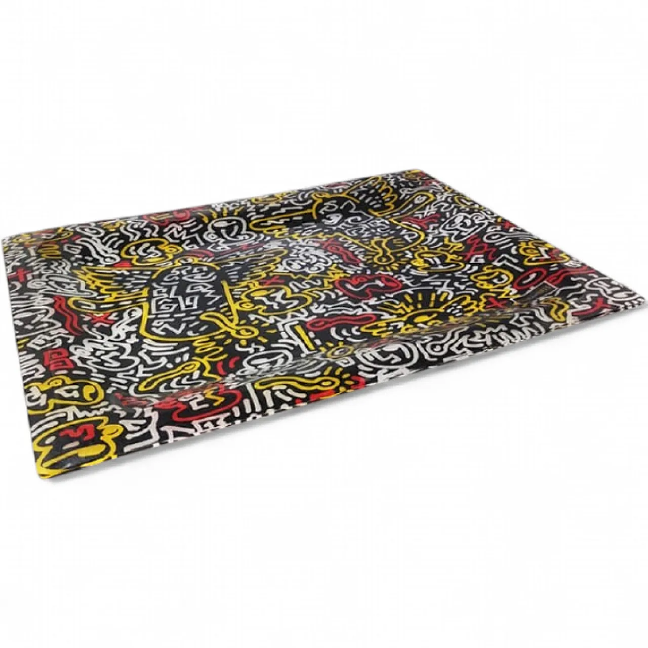 Pop Art Keith Haring serving tray by Café des Arts, 1990s 10